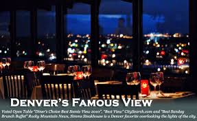 Simms Steakhouse Denver S Famous View Scenic Views Denver Views
