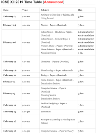 Ap ssc time table 2021 download pdf: Icse Board Class 10 And Class 12 Time Table 2019 Board Exam Physics Paper Board Exam Time Table