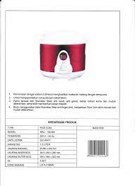 Maybe you would like to learn more about one of these? Produk Maspion Unit 1 Sidoarjo Produk Maspion Unit 1 Sidoarjo Jual Maspion Rice Cooker