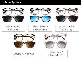 Ralferty Polarized Sunglasses Magnetic Clip On Polar Tr90 Optics Sunglases Mirrored Womens Glasses No Grade Lenses Z8020