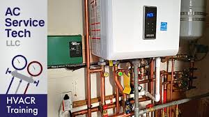 A tankless water heater will heat your water without taking up too much room in your home or driving up your energy bills. Installation Of A Tankless Boiler Water Heater Youtube