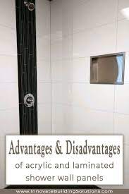 How To Compare Acrylic Vs Laminated Shower Wall Panels Shower Wall Panels Shower Wall Acrylic Shower Walls