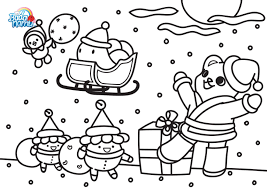 Celebrate The Holiday Season With This Badanamu Christmas Coloring Page Join The Badanamu Club To Get Free Activ Coloring Pages 1st Birthday Holiday Season
