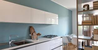 Cuisine noir mur bleu canard. 3 Ambiances De Couleurs A Accorder Avec Un Meuble Laque Blanc M6 Deco Fr