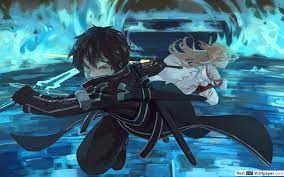 Asuna yuuki is a fictional character who appears in the sword art online series of light novels by reki kawahara. Kirito Asuna Hd Wallpaper Download