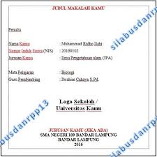 Buku ipa smp kelas viii kurikulum 2013 (tim abdi guru). Contoh Makalah Smp Contoh Makalah