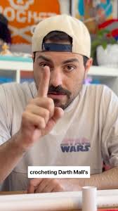 Who want to watch me crochet Darth Maul’s Double-Bladed Lightsaber?? 🧶🚀,  Thanks again to @cloverusa for being the best partner in twine a bro could  ask for 🧡🍀, FYI- This is just a tiny part of a much ...