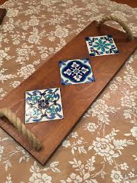 cini sunum tepsisi yaratici desenler decoupage