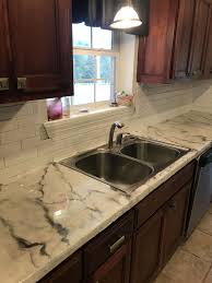 Bathtub resurfacing is available for your bathtub, bathroom walls, vanities, showers, kitchen countertops, or any other tile surface. Countertop Refinishing Kit Kitchen Backsplash Designs Cheap Kitchen Makeover Countertop Refinishing Kit