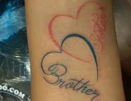 Brother Sister Heart Tattoo Idea Brother Tattoos Brother Sister Tattoo Sister Heart Tattoos