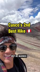 When in Peru you CANNOT miss this hike. It’s Rainbow Mountain ⛰️ Located 3  hours from Cusco it’s a hike worth driving too. Most guided tours pick you  up straight from your hostel/hotel for $35 and ...