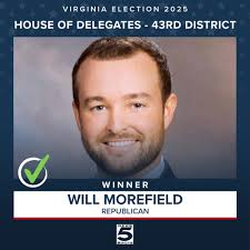 Republican Will Morefield has defeated Mary Sumner in the Virginia House of  Delegates