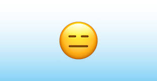 Expressionless face emoji has a strongly negative connotation, used, usually, to express a lack of patience with something or someone. Expressionless Face Emoji