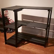 And most of the time, besides having a light or a chair, the space virtually goes unused. Solid Wooden L Shaped Corner Shelf Painted Black Home Furniture On Carousell