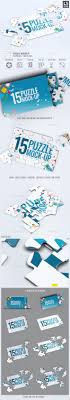 Puzzle 15 Pieces Mock Up Design Puzzle Print Mockup Puzzle Design