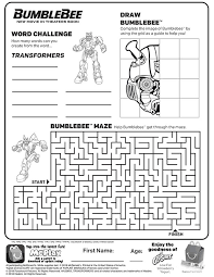 Maybe you would like to learn more about one of these? Mcdonalds Happy Meal Coloring Page And Activities Sheet Transformers Bumblebee Maze Kids Time