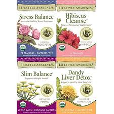 Tadin tips for the best brew and tea experience. Lifestyle Awareness Herbal Tea Variety Pack Of 4 Stress Balance Hibiscus Cleanse Slim Balance And Dandy Liver Detox Buy Online In Mongolia At Desertcart 62842517