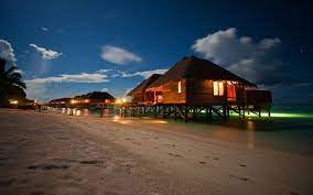 Night Beach Resort Beach Wallpaper Beach At Night Beach Night