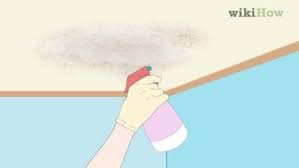 While mold can sprout anywhere along a wall, it's most often found either up high near the ceiling, down low near the floor, or creeping along edges of to kill mold beneath the surface, simply spray undiluted white vinegar onto the affected area and let it dry. Video How To Remove Ceiling Mold Wikihow