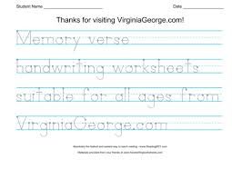Bible Handwriting Worksheets Virginia George Handwriting Practice Worksheets Bible Worksheets Handwriting Worksheets