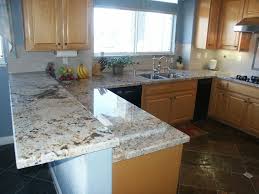 Might Be Ok With The Majority Being On A White Island Delicatus Granite W Granite Countertops Kitchen Modern Kitchen Countertops Delicatus Granite Countertops