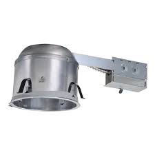 Halo H27 6 In Aluminum Recessed Lighting Housing For Remodel Shallow Ceiling Insulation Contact Air Tite H27ricat The Home Depot