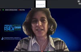 Clotilde Théry has just given her first address as ISEV President at the  ISEV2020 General Assembly. Here is the full, confirmed slate of officers  and members-at-large. Many thanks to all outgoing board