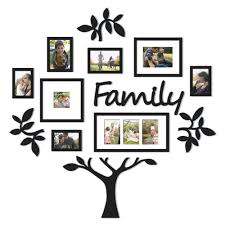 Wallverbs Trade 13 Piece Family Tree Set In Black Family Tree Frame Family Tree Photo Family Tree Collage
