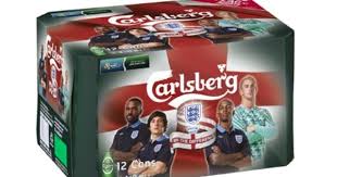 Kanske Inget Som Carlsberg Behover Vara Sa Stolta Over Men Visst Hanger Fotboll Och Alkohol Ihop Det Ser Man Ju Car Euro 2012 Beer Pack England Football Team