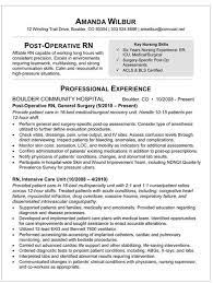 Sample student nurse cv resume. Sample Resume For Post Op Nurse Rn Resume Nursing Resume Nursing Resume Examples