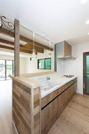 女子の憧れキッチン 女子の憧れ 木目調キッチン かわいい 注文住宅 住宅 キッチン