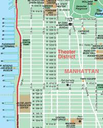 Broadway Theatre District New York City Streets Map Street Location Maps Of Nyc Sights Museums Shopping Tours Nyc Map New York City Travel New York Travel