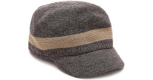 See more ideas about knitting, knitting patterns, knitting projects. Chaos Wool Stripe Knit Military Hat In Grey Tan Gray For Men Lyst