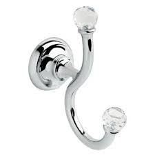Check spelling or type a new query. Delta Nora Multi Purpose Double Robe Hook In Polished Chrome And Glass Nor35 Chc The Home Depot Towel Hooks Glass Finial Chrome
