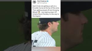 Gerrit Cole gets Pissed off and Stares down the Umpire. #mlb #baseball