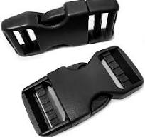 Buckle 1" Wide Inside, Quick Side Release Buckle for 1 inch/25mm Webbing  Straps, Heavy Duty Plastic Buckles Dual Adjustable No Sewing Clips for Boat  ...
