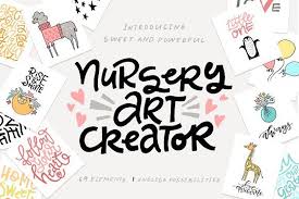 Nursery Art Creator Diy Pack Nursery Art Graphic Illustration The Creator