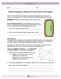 Free worksheet (pdf) on distance vs time graphs, with several engaging problems and an online component. Student Exploration Distance Time And Velocity Time Graphs Answer Key Fill Online Printable Fillable Blank Pdffiller