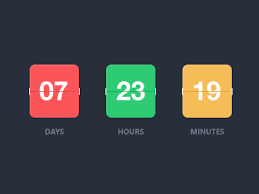 Flat Counter Psd Template Psd Freebies Countdown Timer Design Freebie