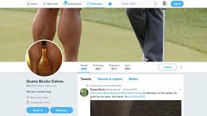 The golfer recently went viral when he posted a photo to his twitter account and fans just couldn't get enough of those massive calf muscles. Duane Bock Calves Twitter Golf Digest Middle East