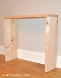 Diy Console Table Parsons Style House Updated Diy Console Table Diy Console Console Table