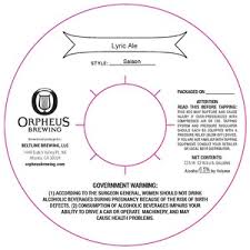 Orpheus Brewing Beltline Brewing Llc Atlanta Georgia 30324 Beer Syndicate Carried through lifetimes, (and) spilled now lyrics / song texts are property and copyright of their owners and provided for educational purposes. orpheus brewing beltline brewing llc