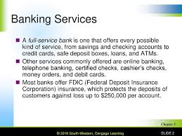 United bank offers personal banking, business banking, and wealth management services to meet your financial needs in wv, va, md, oh, pa, and dc. Lesson 5 2 Banking Services And Fees Ppt Download