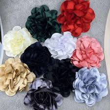 large flower brooch fabric