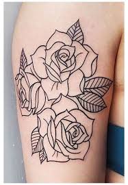 This tattoo has a fully bloomed rose with shades of purple, blue and lilac in it. 35 Beautiful Rose Tattoo Ideas For Women Rose Tattoo Stencil Outline These Rose Tattoo Design Rose Tattoo Stencil Tattoo Stencil Outline Simple Rose Tattoo