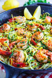 Shrimp Scampi With Zucchini Noodles Recipe Recipes Healthy Recipes Zoodle Recipes