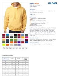 72 Symbolic Gildan Full Zip Hoodie Size Chart