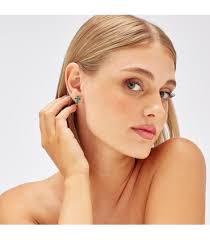 Orecchino Singolo Donna Fancy Donna Croce Life Green FLG13