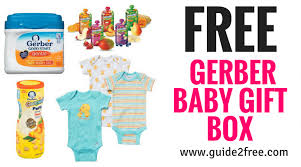 Free Gerber Baby Gift Box Formula Baby Food Bib Onesie Baby Gift Box Baby Gifts Gerber Baby