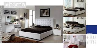 Athens White Bonded Leather Bedroom Set By At Home Usa Leather Bedroom Leather Bedroom Set Bedroom Set